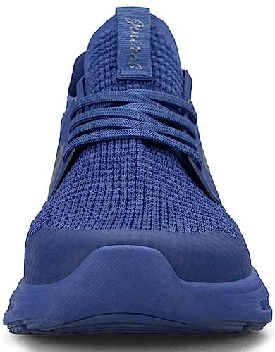Giniros Mens Trainers Mesh Lightweight Sport Casual Athletic Dark Blue 9.5 — view 6