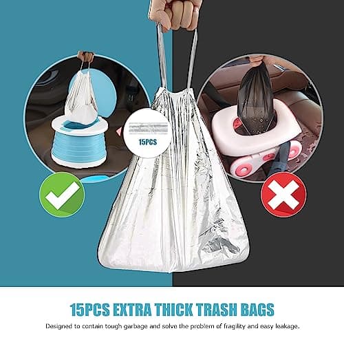 Portable Foldable Potty for Toddlers 2-in-1 Travel Potty Kids Training Toilet Seat — view 2