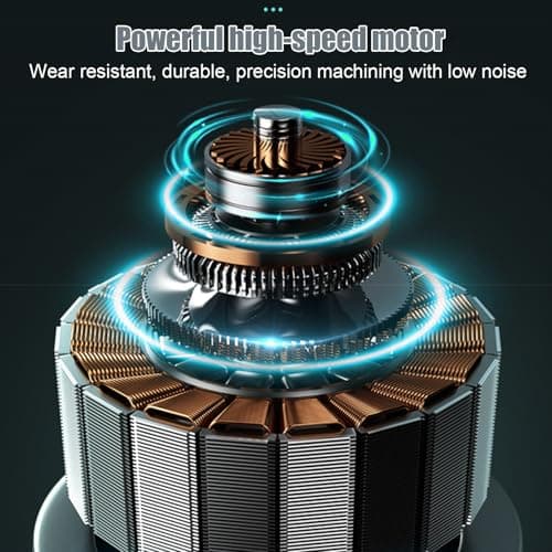 Homirty Mini Shavers for Men Electric Razor, Waterproof Shaving Machines, Mini Portable Electric Shaver, USB Rechargeable Waterproof Shaver with LED Display, Pocket Size Beard Trimmer for Home Car — view 5