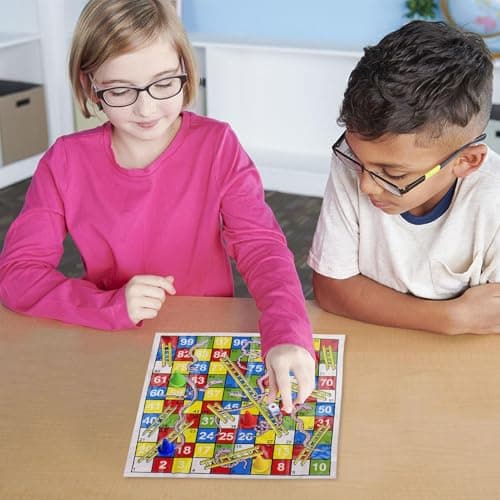 Snakes & Ladders Game For Kids Adults Travel Folding Chess Toy Traditional Board Games For Girls Boys — view 5