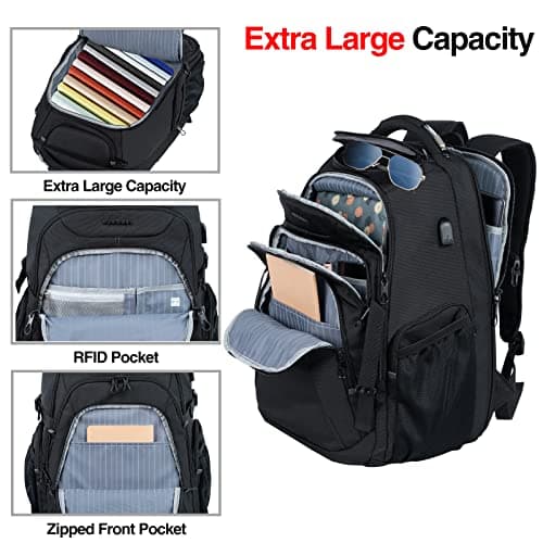 KROSER Travel Laptop Backpack 18.4 Inch XXXL Gaming Backpack Laptop Bag — view 3