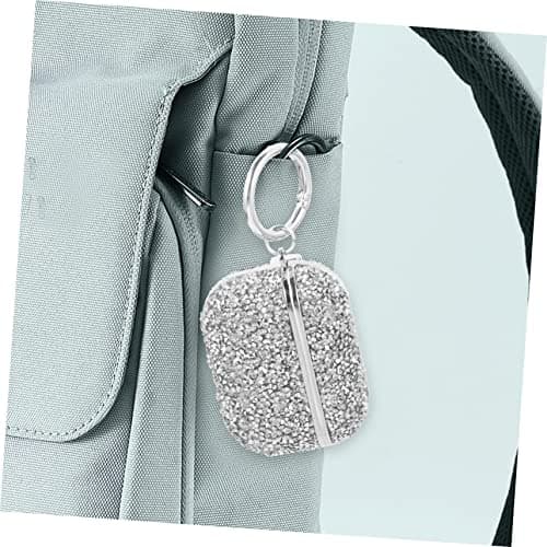 Operitacx Glitter Earbuds Protective Case for Wireless Earphone 1st Gen Silver Charging Case Cover Decorative Earbud Protector for Travel — view 6