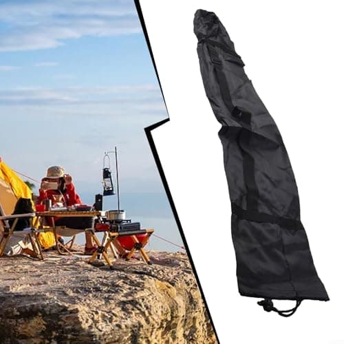 Folding Chair Storage Bag Heavy Duty Nylon Carry Case with Drawstring & Adjustable Strap for Camping Hiking BBQ Portable Organizer for Patio Chairs Trekking Poles Yoga Mats(23 * 130cm) — view 3