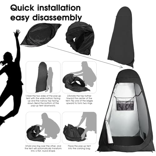 Treeboy Pop Up Toilet Tents For Camping Shower Changing Beach Large Tent — view 2