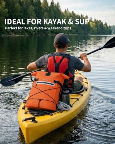 ECOHUB 30L Ultra-Light TPU Dry Bag Waterproof Backpack for Kayaking — view 4