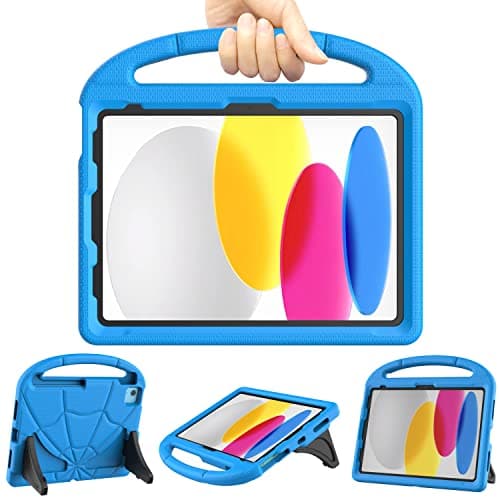 Kids Case for iPad (A16) 11th Generation 11inch 2025/iPad 10th Generation 10.9 inch 2022, Mansiruyi Shockproof Handle Stand iPad 10.9 inch/11 inch Case for kids - Blue
