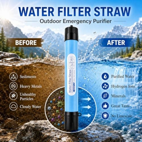 Survival Water Filter Kit, 1 Gallon Gravity Water Filter System — view 4