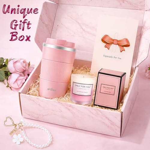 Artlive Gifts for Women – Travel Mug, Scented Candle & Keychain | Birthday, Valentine’s, Pamper Gift for Her, Thank You & Unique Gift for Wife, Mother, Girlfriend, Friend, Colleague — view 3