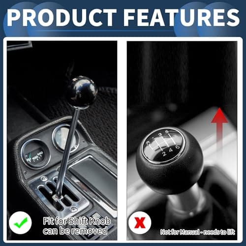 INFINAUTO 6cm 5 Speed Car Shift Knob with 3 Adapter Aluminum Alloy Purple — view 3