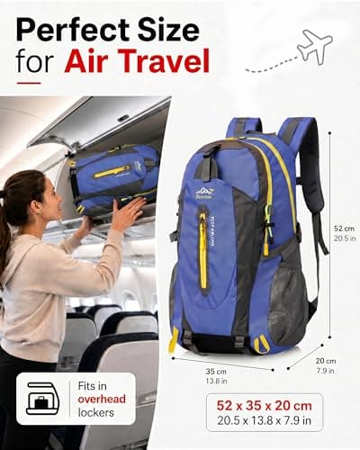 Besrina 40L Lightweight Hiking Backpack, Waterproof Rucksack for Men Women — view 3