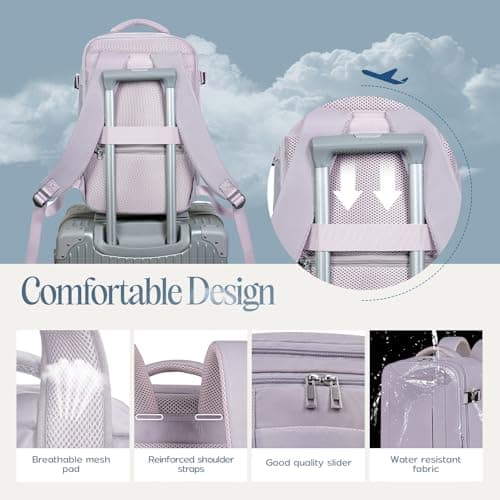Xkdoai for Ryanair Cabin Bags 40x30x20,Backpack with TSA Approved Clear Bag — view 6