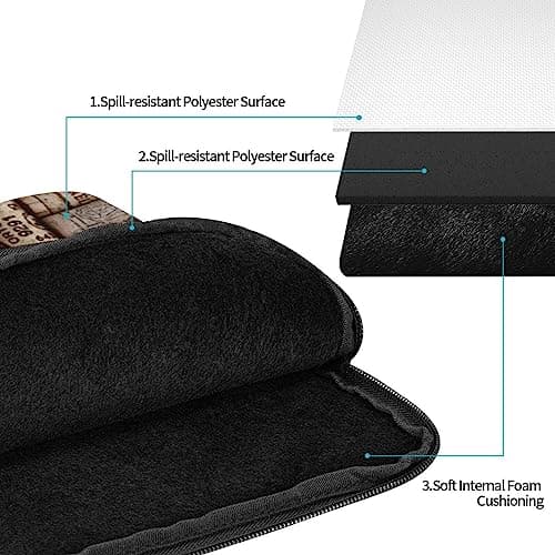 Wine Cork Printed Laptop Sleeve Case 10 Inch - Protective Laptop Cover Bag Shockproof Notebook Computer Bag For Men And Women — view 3