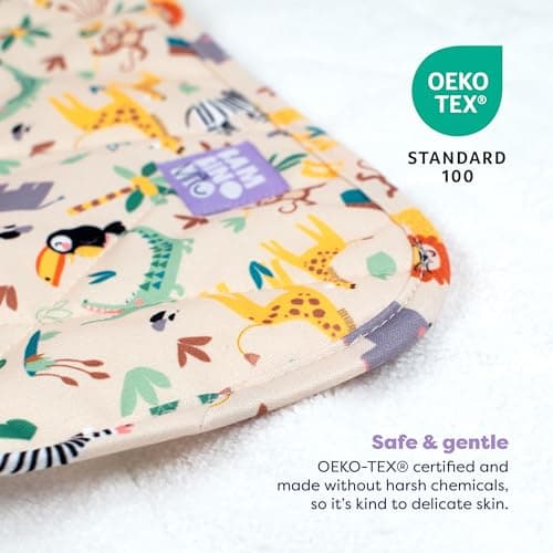 Bambino Mio, Baby Changing Mat (Safari Squad) Travel Nursery Change Mat (60cm x 40cm Open / 20cm x 15cm Folded) — view 2