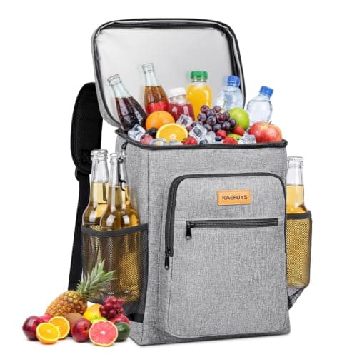 24L Insulated Soft-Sided Cooler Backpack for Camping Beach Picnic & Travel