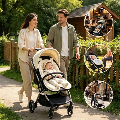 Stroller Seat Pad - Five Point Harness Slot, Breathable — view 4