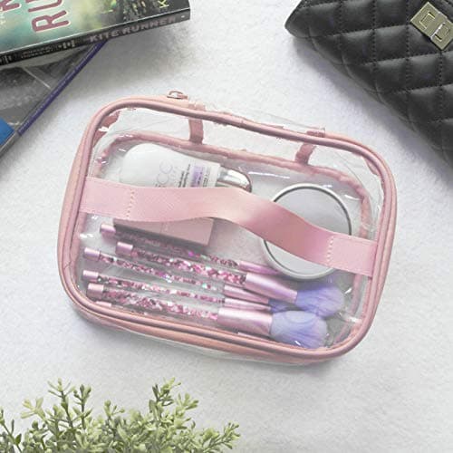 FIYUK Toiletry Bag Makeup Cosmetic Clear Bag Portable Waterproof Transparent Travel Large Storage — view 6
