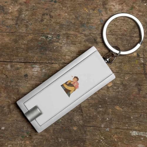 Azeeda 'Cute Couple' LED Keyring Torch (KT00054183) — view 6