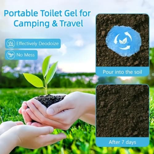 20pcs Portable Toilet Gel With Absorbent Crystals&Powder,Toilet Absorbent Powder Fast-Acting Camping Toi-Let Gel,Camping Toil-Et Absorbent G-El Sachets,Odor Control Toil-Ets Bags For Outdoor Car — view 5