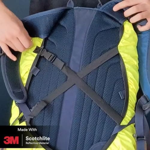 Salzmann Reflective Rucksack Cover | 28–40L | Hi-Vis Waterproof Rain Cover for Backpack Cycling, Commuting & Hiking — view 5