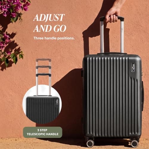 LUGG 20 Inch Vacay Suitcase, ABS Luggage with TSA Indent Lock, Aluminium Trolley Handle, 360° Spinner Wheels, Water-Resistant & Durable, Airline Compatible (55 x 23 x 35cm), 1 Year Warranty — view 6