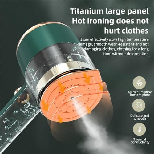 Mini Steam Iron for Clothes | Portable Mini Ironing Machine | Handheld Travel Steam Iron | Compact Travel Size Steamer | Mini Steamer Iron for Crafts Quilting | Dry Wet Steamer Iron for Home Travel — view 6