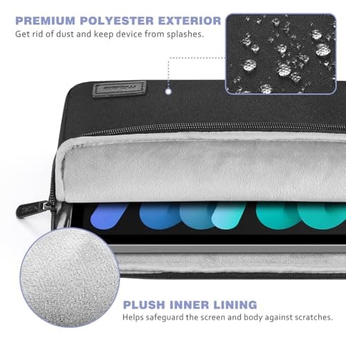 MoKo 9-11 Inch Tablet Sleeve Bag with Front Accessory Pocket — view 3
