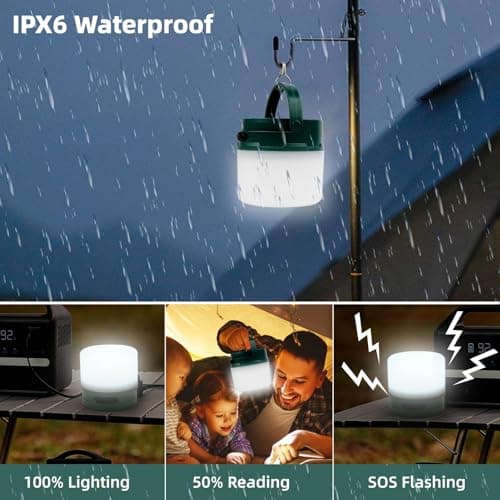 Annefly 10M Camping Fairy Lights 2 in 1 Solar & USB Rechargeable Lantern — view 3