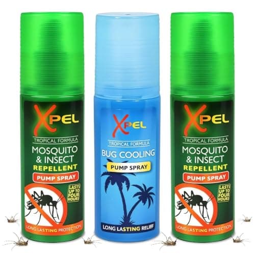 Mosquito & Insect Repellent Spray 70ml – 3 Pack | After Bite Cooling Spray for Bites & Stings | Anti-Itch, Fast-Absorbing Formula | Skin Safe Protection from Flying Insects