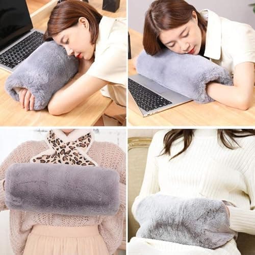 Winter Hand Muff - Plush Furry Hand Warmer, SoftsCold Weather Muffler | Luxury Insulated Hand-Sleeve Accessory with Comfortable Cover for Outdoor Winter Activities and Travel — view 5