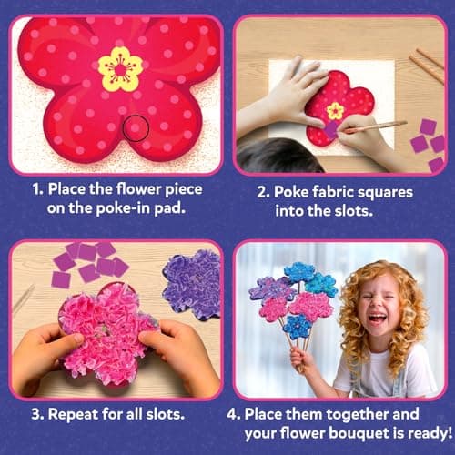 Skillmatics Poke-in Art – Flower Bouquet, DIY Craft Kit, Gifts for Kids — view 4