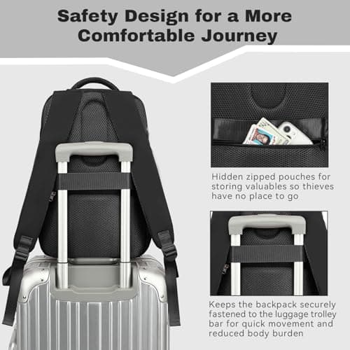 Xkdoai for Ryanair Cabin Bags 40x20x25, Travel Backpack Underseat Hand Luggage Carry-ons Airplanes Flight Bag Suitcases for Men Women — view 6