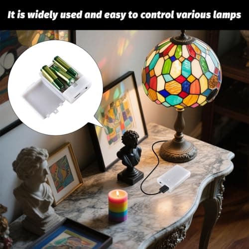 Eophmi USB Battery Pack for Led Lights,1pcs 3X1.5V AA Battery Case,Batteries Case Box with USB Port for 4.5V Led Lights, String Light, Fairy Light, DIY Decorations — view 6