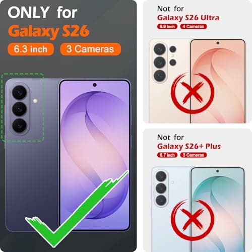 SHIELDON Genuine Leather Detachable Wallet Case for Galaxy S26, Black — view 2