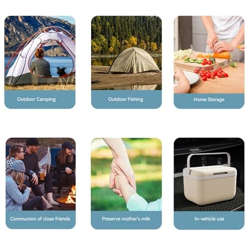 Personal Kühlbox, 5L Small Hard Cooler Box Cooling Warm Insulated Ice Chest Lunch Box for Picnic Beach Travel Concerts Sports Fishing Camping Travel Car Beach and More — view 3