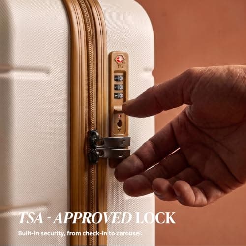 LUGG 28 Inch Jetset Suitcase Hard Shell Case 4 Wheel Travel bag Lightweight ABS Material with TSA Lock Approved for Travel with easyJet, British Airways, RyanAir, Virgin Atlantic, Emirates(75x49x29cm) — view 6