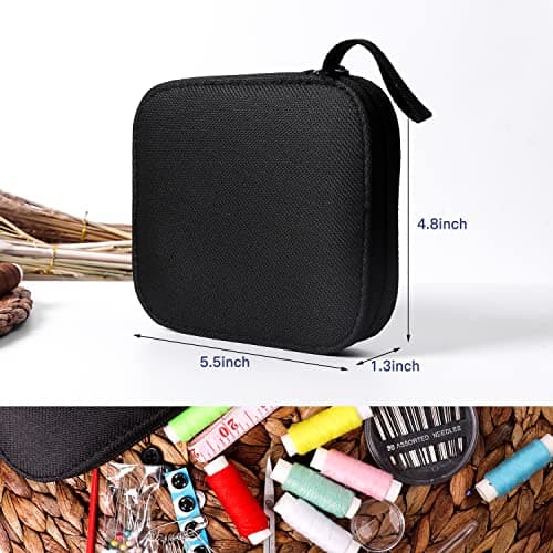JUNING Travel Sewing Kit Portable Sewing Supplies Accessories for Adults, Beginner, Home, Emergency, Including Needle and Thread kit, Scissors,Tape Measure, Seam Ripper (B-Nomal) — view 6
