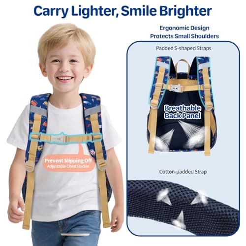 Bagseri Kids Backpack for Boys - 15L School Bag for Kids 4-8 Years — view 5