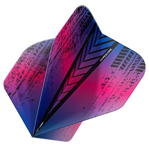 RED DRAGON Hardcore Radical Rainbow Extra Thick Standard Dart Flights - 4 sets Per Pack (12 Dart Flights in total) — view 3