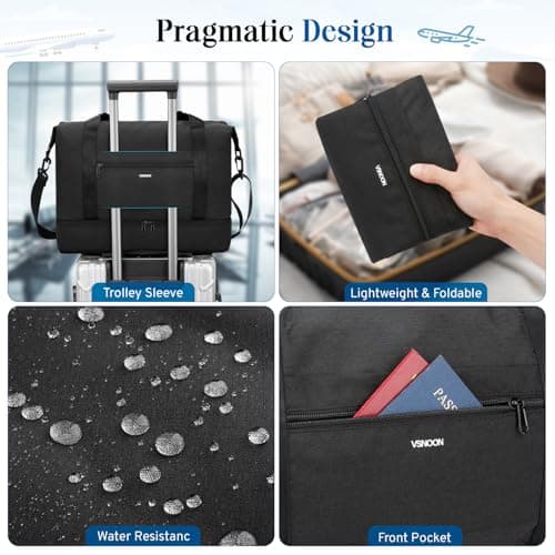 VSNOON for New Ryanair Cabin Bags 40x30x20, 24L Travel Carry on Bag — view 5