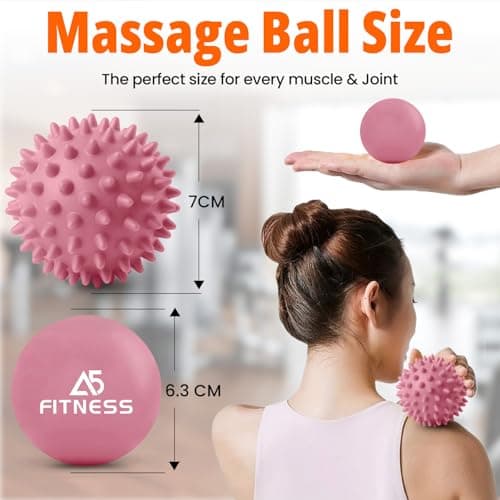 Lacrosse and Hard Spiky Massage Ball Set (Pink Combo) — view 2