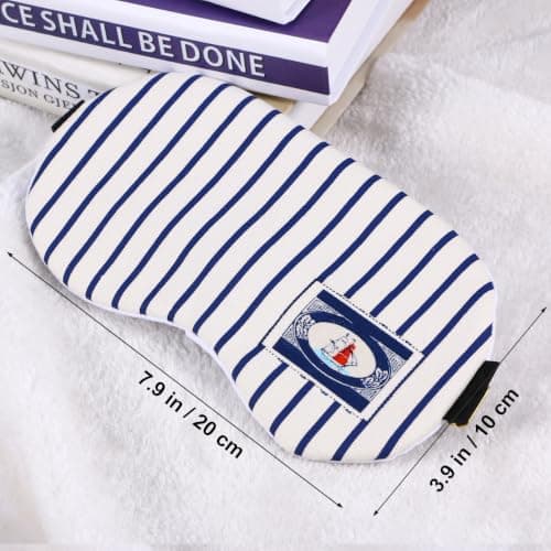 3D Cotton and Linen Sleeping Mask with Adjustable Strap — view 2