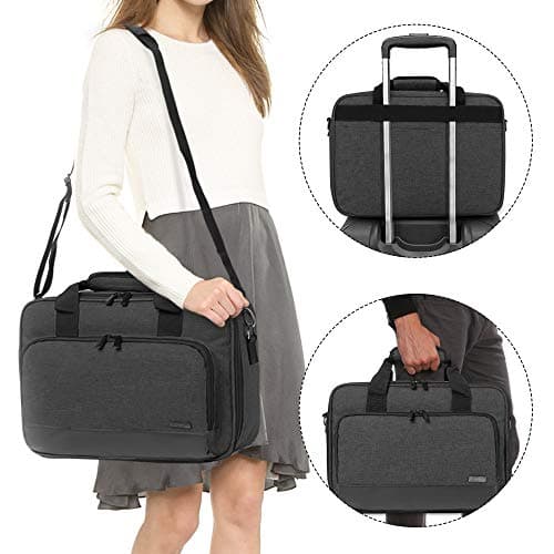 Luxja Projector Bag with Protective Sleeve for Laptop, Black — view 6