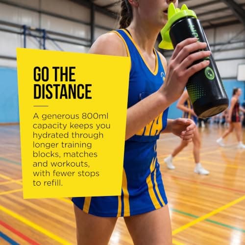 Optimum Sports Water Bottle, No Touch Spray & BPA-Free - 800ml — view 5