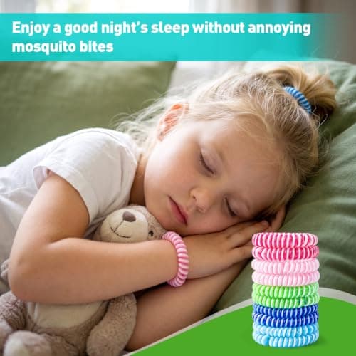 10pcs Mosquito Repellent Wristbands, Silicone Wristbands with Natural Formula for Adults Kids, Ideal for Outdoor Travel Summer — view 5