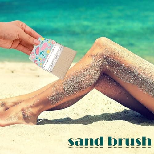 Yuecda Sand Beach Cleaning Brush Body Skin Feet Sand Remover for Beach Volleyball Sandboxes Beach Events Water Activities Sand Occasion — view 3