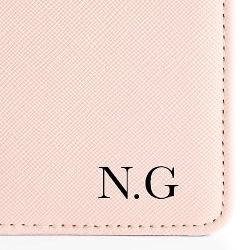 Daytripper Personalised Passport Holder & Luggage Tag, Custom Initials, Leather Luggage Set, Travel Essentials, Honeymoon, Newly Weds, Passport Cover, Travel Wallet (Oyster) — view 5