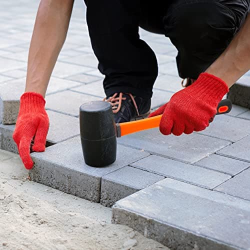 Milestone Camping 16000 32oz Rubber Mallet/Sturdy Fibreglass Handle/Ideal for Putting Up Tents & Canopies — view 2