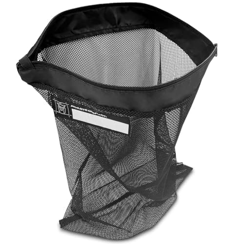 Meister Athlete XL Wash Bag - Large Mesh Sports Laundry Bag w/Zipper Lock - Black — view 3