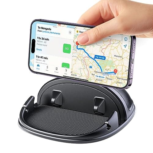 Beeasy Car Phone Holder Dashboard, Anti-Slip Silicone Phone Holder for Cars Universal, Dash Phone Mount for iPhone 17/16/15/14/13/12 Pro Max Samsung S26 S25 S24 S23 Ultra, Smartphones, GPS Devices