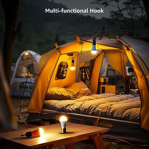 Lepro Rechargeable Camping Lights, Tent Lights with 7 White & RGB Modes — view 4